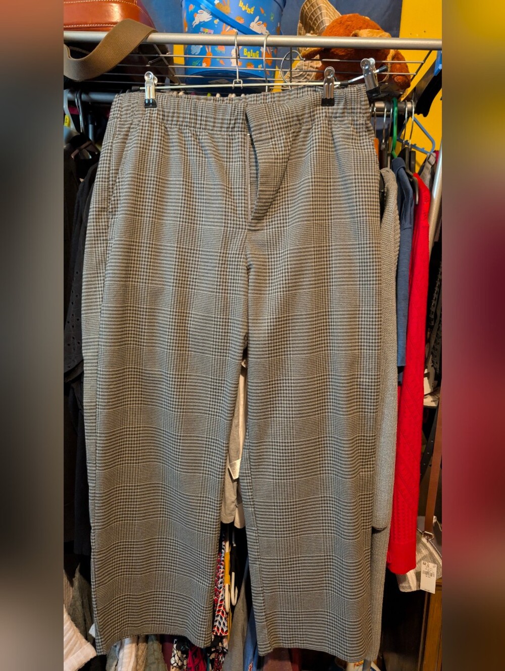 GAP Woen’s Gray Glen Plaid Pants